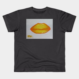 Yellow Lips Kids T-Shirt